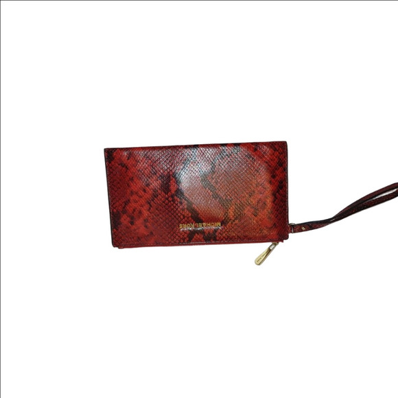 Michael Kors Leather Snakeskin Jet Set LG Zip Clutch - Picture 1 of 5
